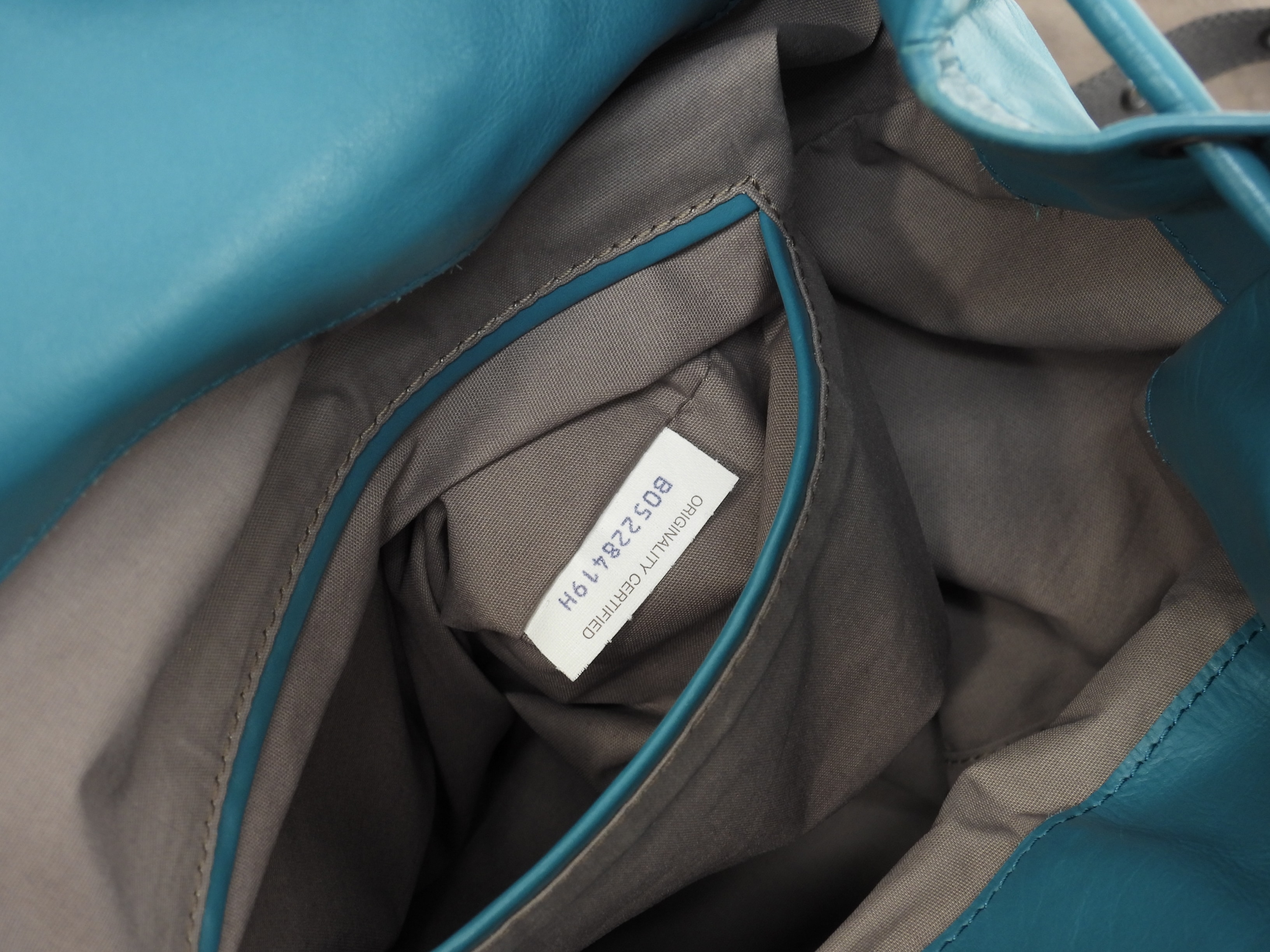 バックパック イントレチャート レザー緑 リュックサック バッグ 美品@B05228419H