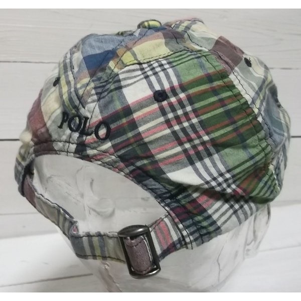 ワンポイント キャップ 帽子 パッチワーク 浅め PR4-116