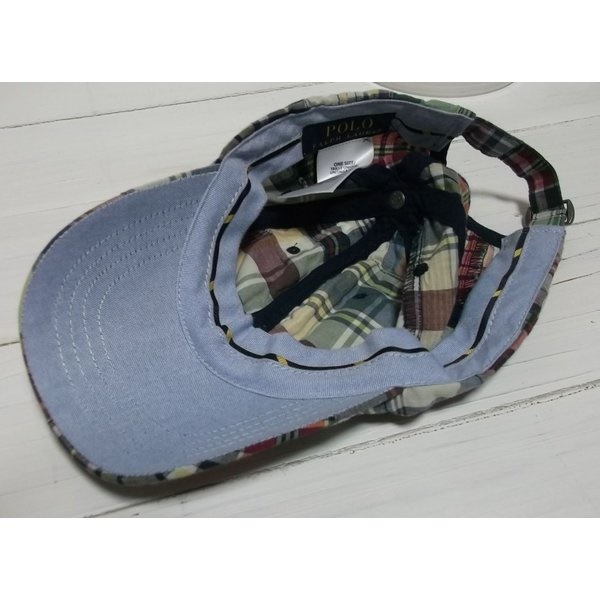 ワンポイント キャップ 帽子 パッチワーク 浅め PR4-116