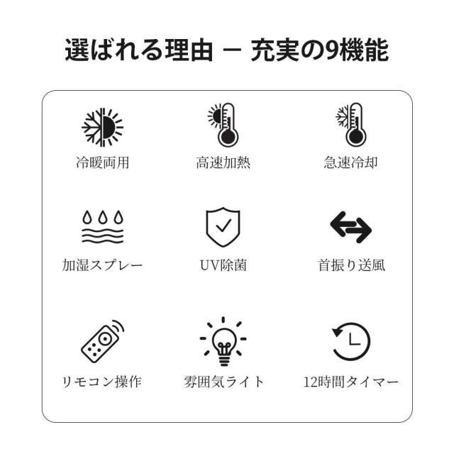 最新版 冷暖房扇風機 扇風機 サーキュレーター 冷暖 温風冷風 加湿機能 90左右首振る DCモーター 静音 冷暖兼用 冷風機 空気清浄 羽根なし 加湿器 保冷剤 空気清浄機 UV除菌 リモコン付 最新版 冷暖房扇風機 扇風機 サーキュレーター 冷暖 温風冷風 加湿機能 90左右首振る DCモーター 静音 冷暖兼用 冷風機 空気清浄 羽根なし 加湿器 保冷剤 空気清浄機 UV除菌 リモコン付