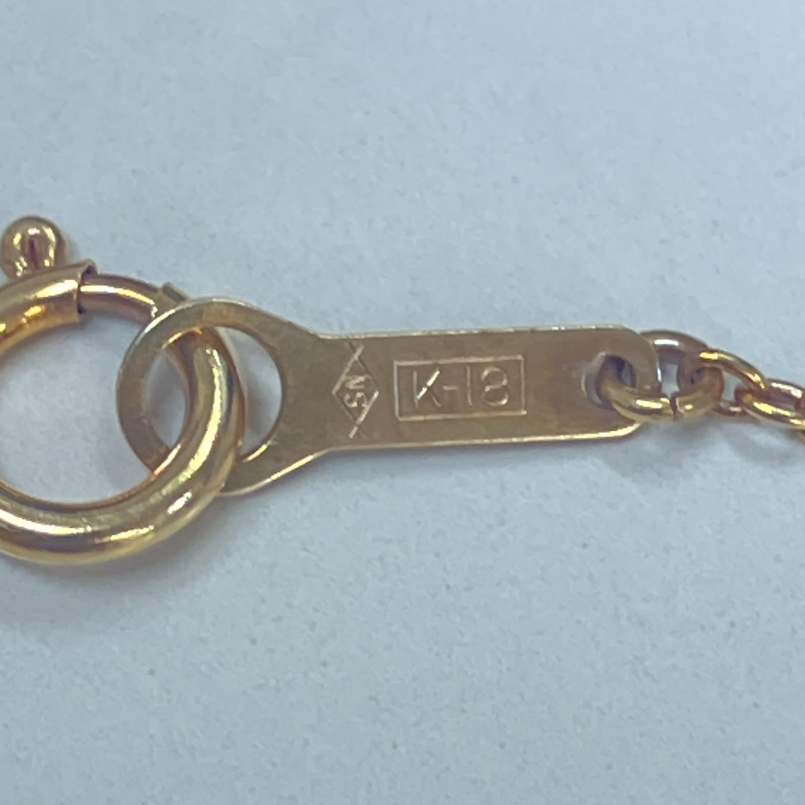 ラビットモチーフ ネックレス K18ゴールド ゴールド k18刻印【中古】 レディース ラビットモチーフ ネックレス K18ゴールド ゴールド k18刻印【中古】 レディース