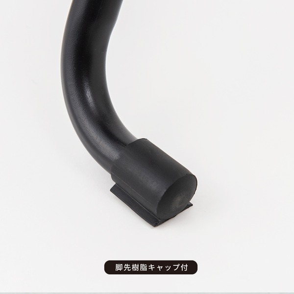 [4個セット]ベースハイチェア（ブラック/黒） 折りたたみ椅子/カウンターチェア/合成皮革/スチール/イス/背もたれ付き/コンパクト/スリム/キッチン/完成品/業務用/NK-061