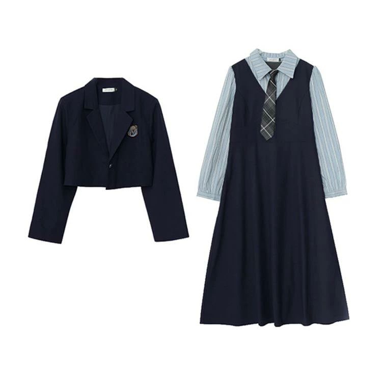 お买い得 中学生に高校生 ゆったり ブレザー 大人 なんちゃって制服 セット 卒業式 卒服 大きいサイズ フォーマル スーツ 卒業式 2点セット