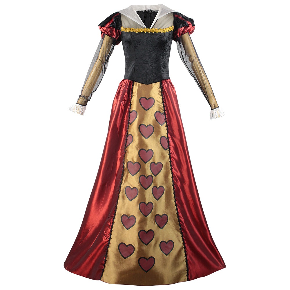 アリス夢遊病ワンダーランド紅皇后cos服王皇后演じセット舞台劇衣装カップル