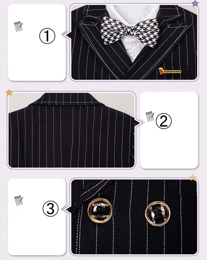 【2025限定SALE】キッズ スーツ 男の子 フォーマル スーツ 6点セット 子供スーツ ピアノ 発表会 結婚式 キッズスーツ フォーマル 子供服 ストライプ柄 ジュニア スーツ 男子 男児 入学式 【2025限定SALE】キッズ スーツ 男の子 フォーマル スーツ 6点セット 子供スーツ ピアノ 発表会 結婚式 キッズスーツ フォーマル 子供服 ストライプ柄 ジュニア スーツ 男子 男児 入学式