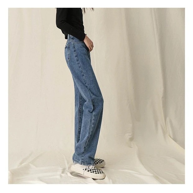 ジーンズ ズボン レディース デニム生地 裏起毛　裏ポア BF風 お洒落 レディース デニムパンツ レトロ 体型カバー オシャレ