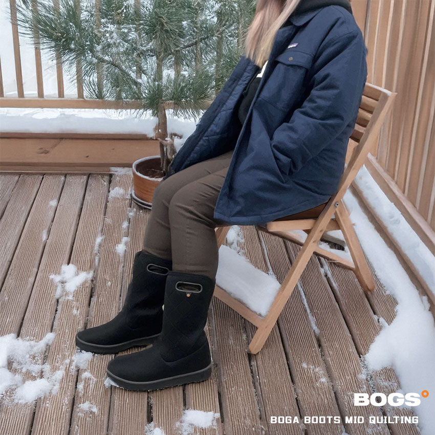 BOGA MID QUILTING 79134 レディース ブーツ ミドルブーツ スノーブーツ ウォータープルーフ 防水 ウィンターブーツ カジュアル 靴 保温 暖かい