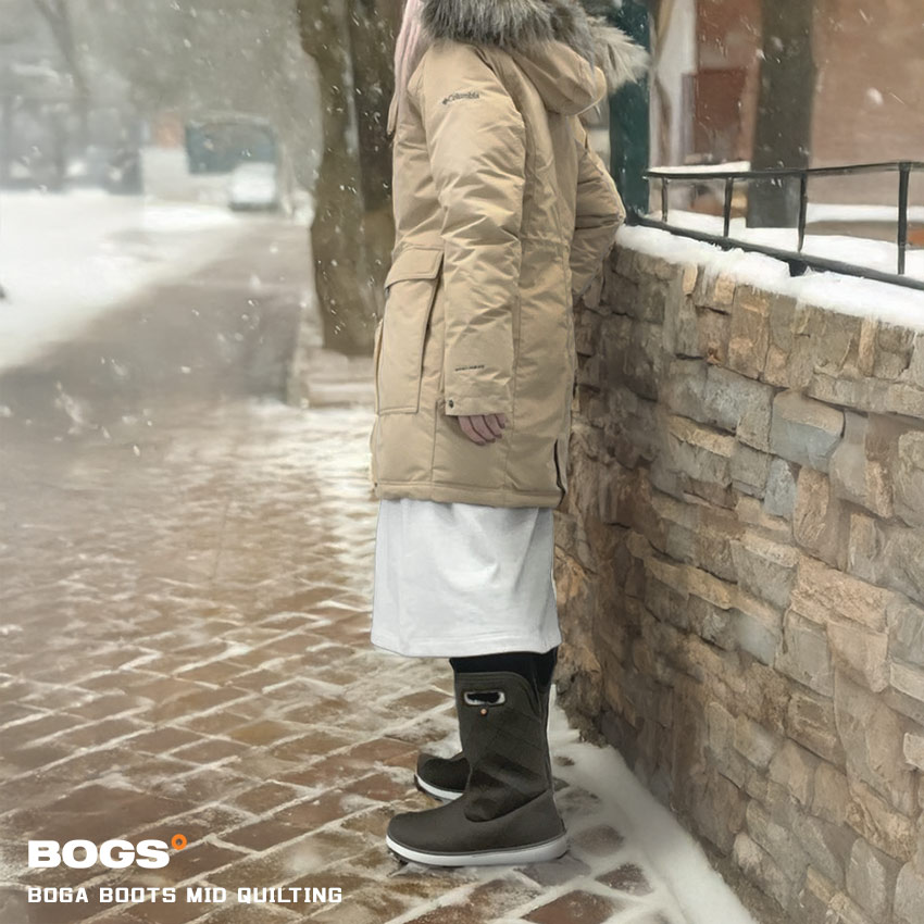 BOGA MID QUILTING 79134 レディース ブーツ ミドルブーツ スノーブーツ ウォータープルーフ 防水 ウィンターブーツ カジュアル 靴 保温 暖かい