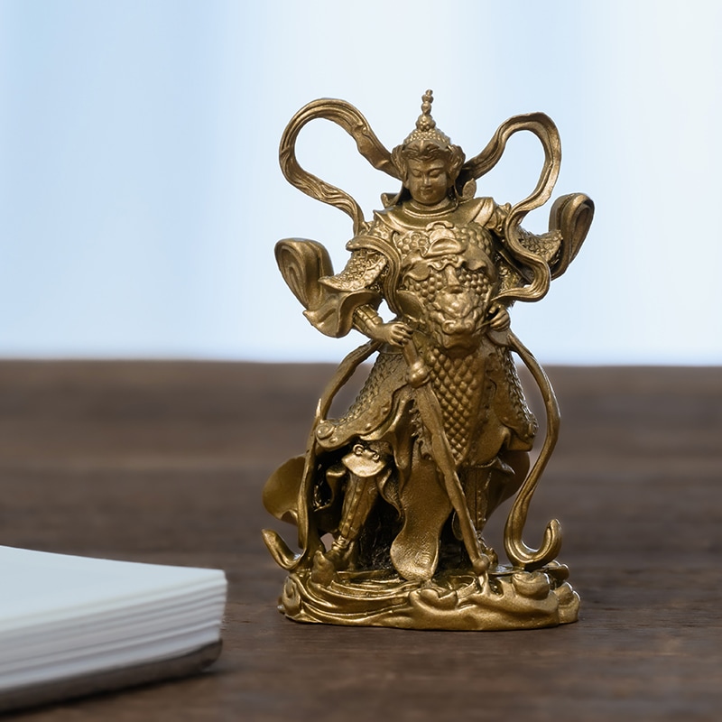 手作 韋陀菩薩像 黄銅製の正義と平和の守護者家庭や書斎で災厄を払い心の安定をもたらす存在 手作 韋陀菩薩像 黄銅製の正義と平和の守護者家庭や書斎で災厄を払い心の安定をもたらす存在