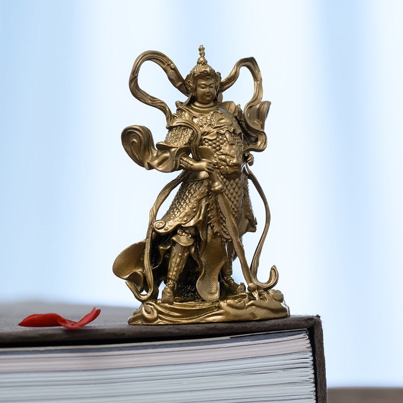 手作 韋陀菩薩像 黄銅製の正義と平和の守護者家庭や書斎で災厄を払い心の安定をもたらす存在 手作 韋陀菩薩像 黄銅製の正義と平和の守護者家庭や書斎で災厄を払い心の安定をもたらす存在