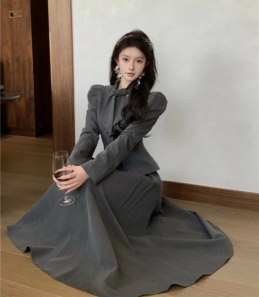 【急速出荷 2025年新作】セットアップ レディース きれいめ ペプラム 個性的 かわいい 七五三 ママ 母親 同窓会 成人式 二次会 卒業式 ロングスカート セレモニー ガーリー ハイウエスト ツー