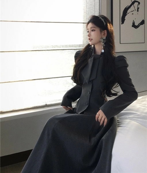 【急速出荷 2025年新作】セットアップ レディース きれいめ ペプラム 個性的 かわいい 七五三 ママ 母親 同窓会 成人式 二次会 卒業式 ロングスカート セレモニー ガーリー ハイウエスト ツー