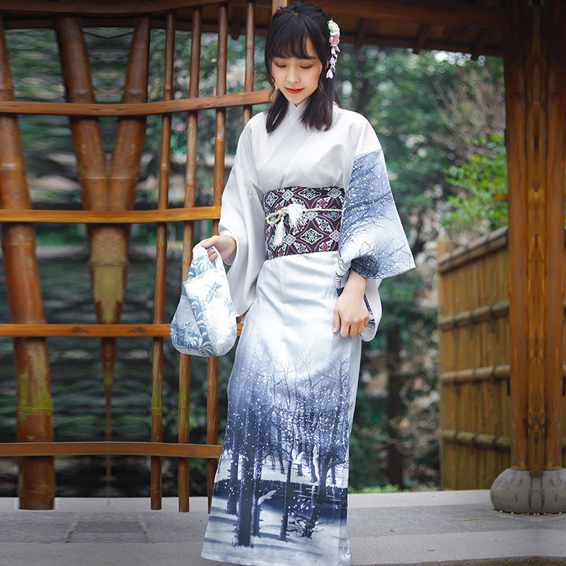 【送.料.無.料.急速発送】浴衣純正水墨雪原版アイロンフリー材質着物 【送.料.無.料.急速発送】浴衣純正水墨雪原版アイロンフリー材質着物