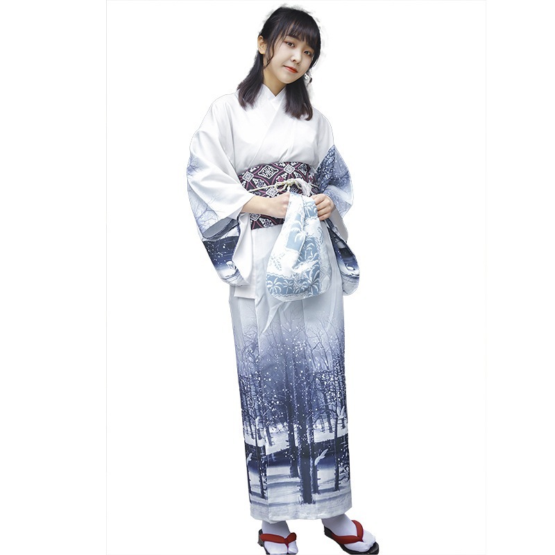 【送.料.無.料.急速発送】浴衣純正水墨雪原版アイロンフリー材質着物 【送.料.無.料.急速発送】浴衣純正水墨雪原版アイロンフリー材質着物