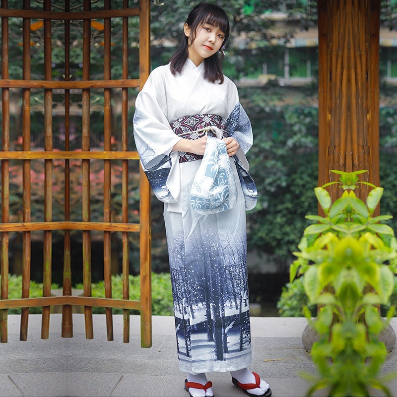 【送.料.無.料.急速発送】浴衣純正水墨雪原版アイロンフリー材質着物 【送.料.無.料.急速発送】浴衣純正水墨雪原版アイロンフリー材質着物