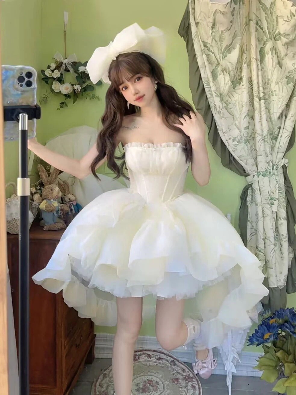 初恋少女ロリータ小物ドレスロリータプリンセスチュチュスカート大人ドレスブスカート