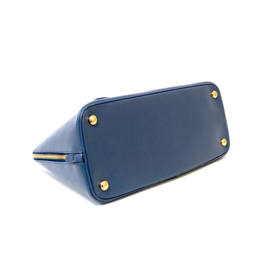 プラダ PRADA サフィアーノ ハンドバッグ ネイビー レディース 中古 プラダ PRADA サフィアーノ ハンドバッグ ネイビー レディース 中古