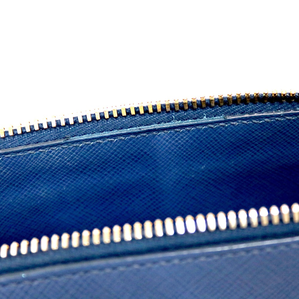 プラダ PRADA サフィアーノ ハンドバッグ ネイビー レディース 中古 プラダ PRADA サフィアーノ ハンドバッグ ネイビー レディース 中古