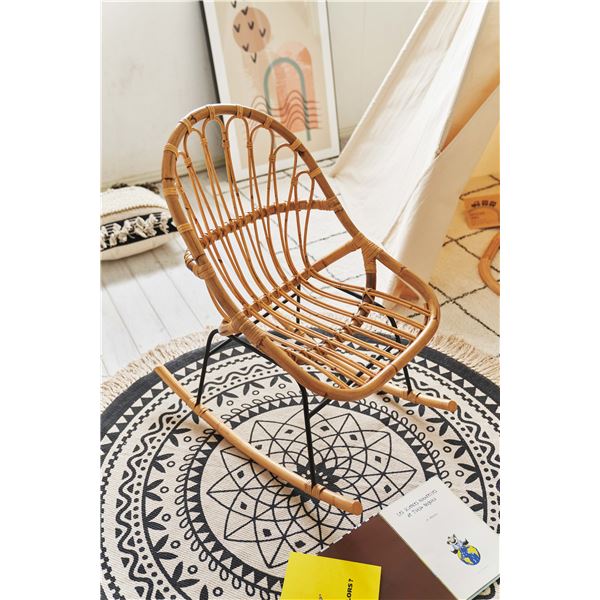 ロッキングチェア/椅子 ナチュラル 完成品 ロッキングチェア/椅子 ナチュラル 完成品