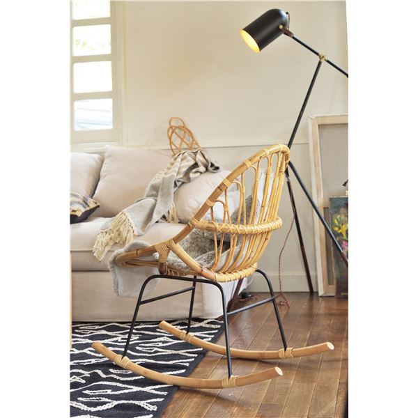 ロッキングチェア/椅子 ナチュラル 完成品 ロッキングチェア/椅子 ナチュラル 完成品