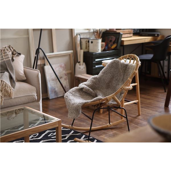 ロッキングチェア/椅子 ナチュラル 完成品 ロッキングチェア/椅子 ナチュラル 完成品