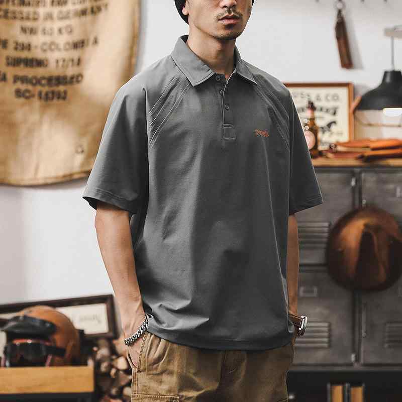 ポロシャツ メンズ 日焼け防止 UPF50 伸縮性 半袖 夏 薄手ノーアイロン 防シワ 吸湿 速乾 Tシャツ グレー ホワイト 男性