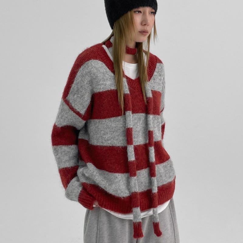 ブラックアップクイティスセット-Vネックニットマフラー ブラックアップクイティスセット-Vネックニットマフラー