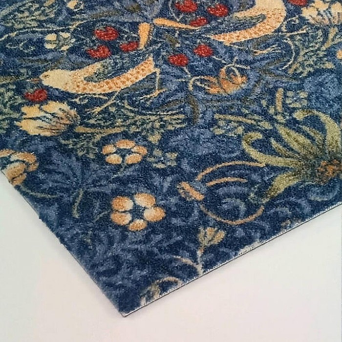 川島織物セルコン ユニットラグ いちご泥棒 ユニットラグ 6枚入り UR2150 B 川島織物セルコン ユニットラグ いちご泥棒 ユニットラグ 6枚入り UR2150 B