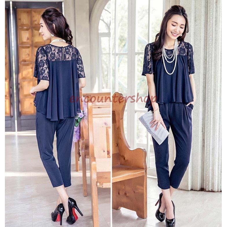 【即納】パンツドレス 結婚式 パーティードレス パンツ 大きいサイズ ドレス お呼ばれパーティー20代 30代 40代 半袖 膝丈 95