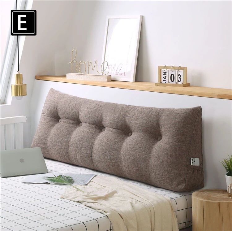 200*50*20cm クッション 枕 三角 綿の麻 大きなクッション 快適 高弾性 通気性 頸椎 サポート 腰こり 肩こり 首こり解消 支える 分解洗濯できます 畳 中綿 枕元 枕許 まくら 枕カ