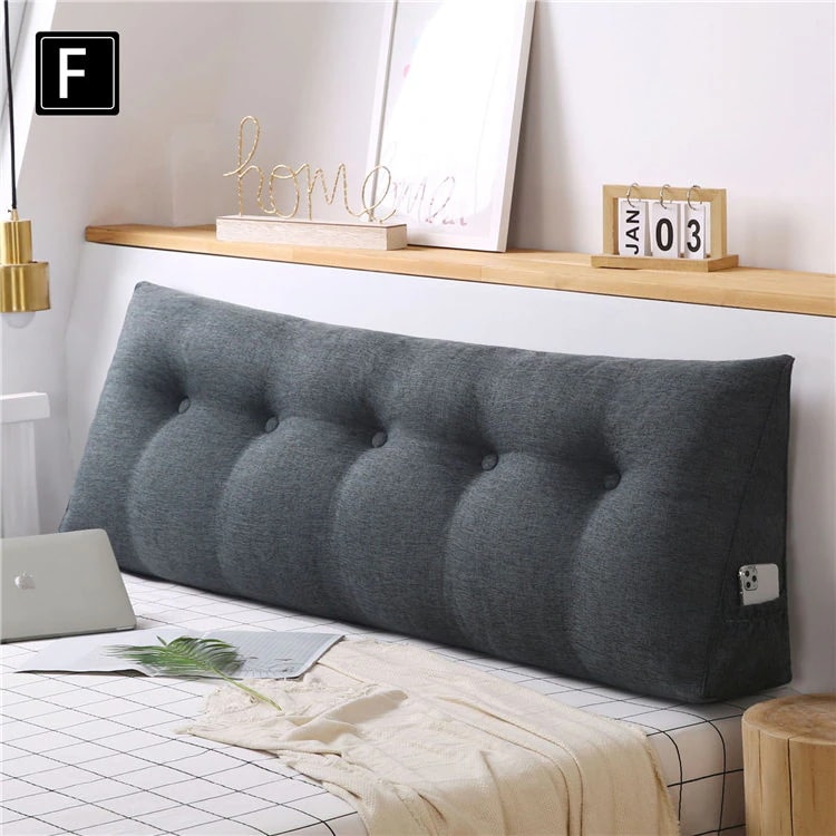 200*50*20cm クッション 枕 三角 綿の麻 大きなクッション 快適 高弾性 通気性 頸椎 サポート 腰こり 肩こり 首こり解消 支える 分解洗濯できます 畳 中綿 枕元 枕許 まくら 枕カ