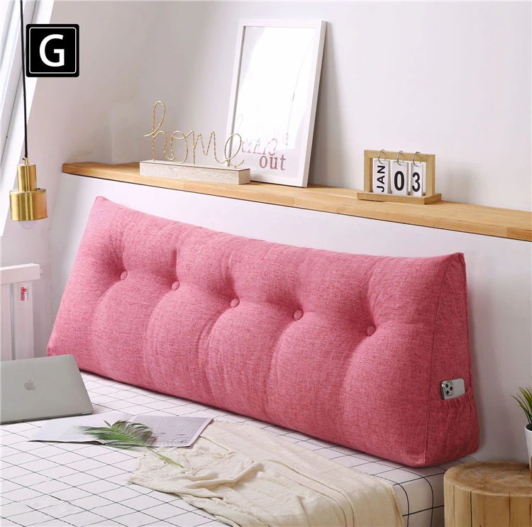 200*50*20cm クッション 枕 三角 綿の麻 大きなクッション 快適 高弾性 通気性 頸椎 サポート 腰こり 肩こり 首こり解消 支える 分解洗濯できます 畳 中綿 枕元 枕許 まくら 枕カ