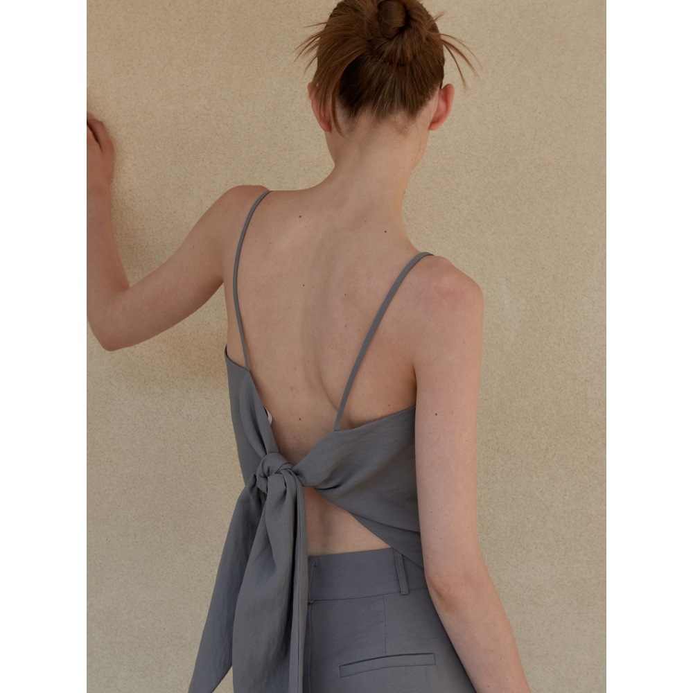 ouieタイアップスカーフトップセメントグレーOU1123 ouieタイアップスカーフトップセメントグレーOU1123