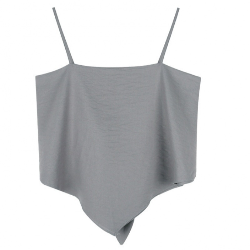 ouieタイアップスカーフトップセメントグレーOU1123 ouieタイアップスカーフトップセメントグレーOU1123