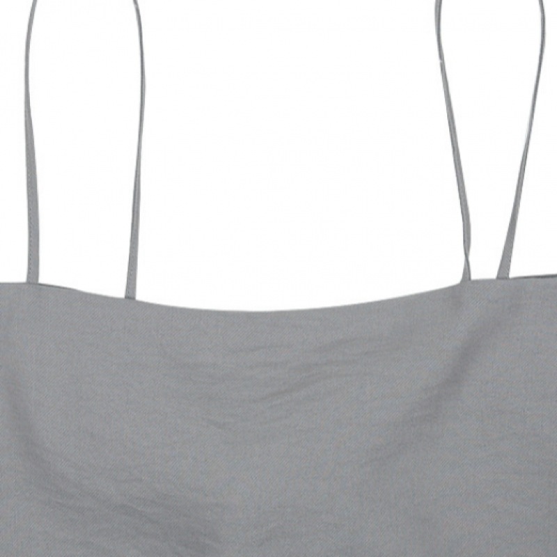 ouieタイアップスカーフトップセメントグレーOU1123 ouieタイアップスカーフトップセメントグレーOU1123