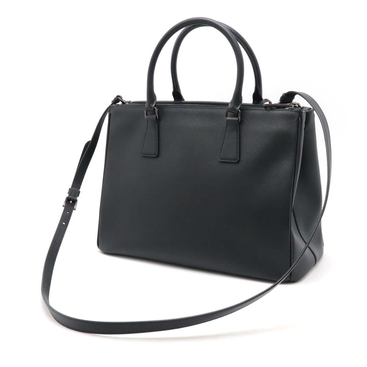 ガレリア SAFFIANO LUX ハンドバッグ トートバッグ 2WAY ショルダーバッグ レザー NERO 黒 ブラック 国内ブティック購入品 1BA27