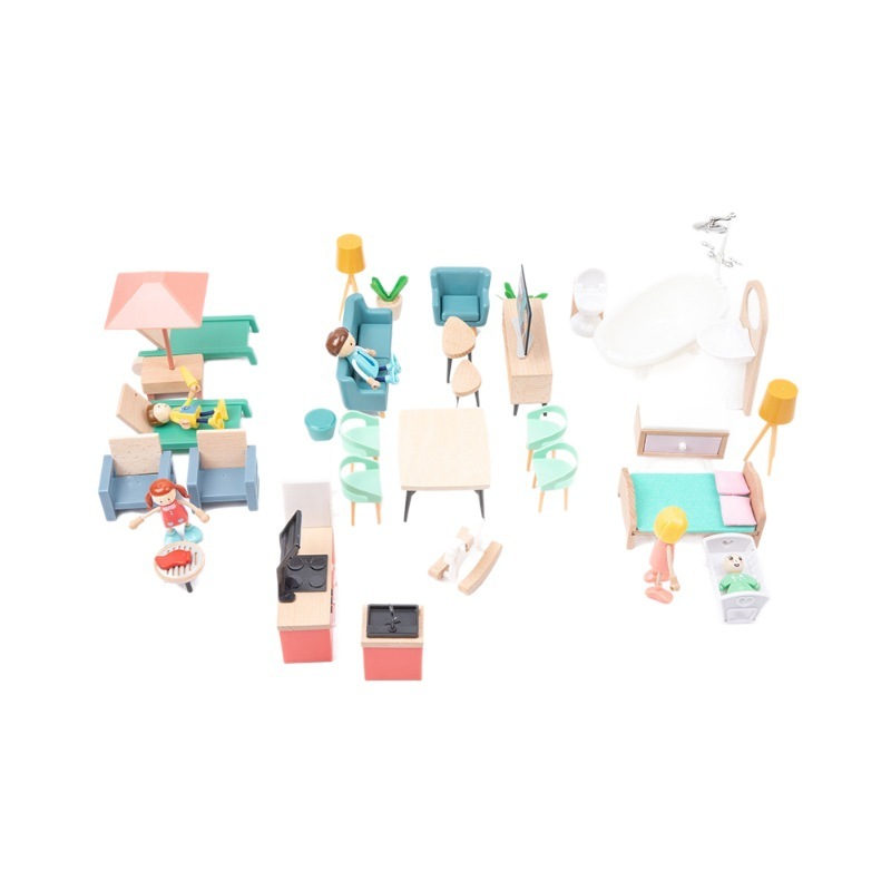 子供の家の遊び場シミュレーション家具おもちゃ小さな女の子ドールハウスプリンセスハウスシミュレーションミニ小さな家具
