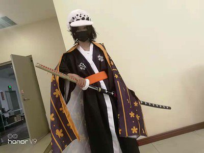 ONE PIECE ワンピース ワノ国 トラファルガーロー 風 浴衣 コスプレ衣装 暗紋設計 コスチューム ハロウィン 変装 仮装