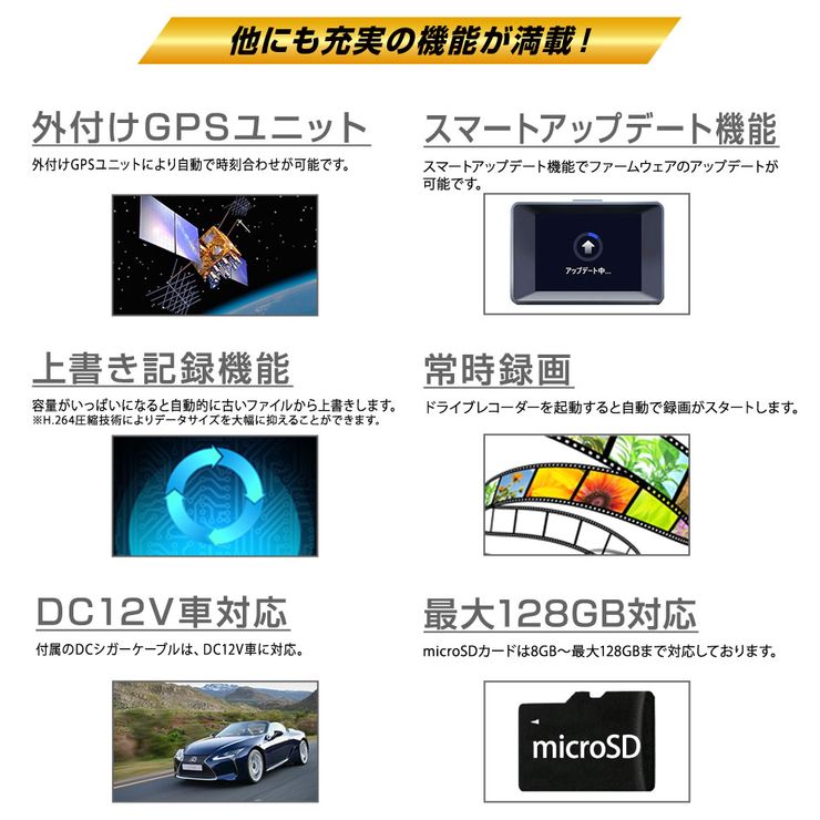 MINIEYE ドライブレコーダー AI搭載 安全装置付き 衝突予防システム 衝突防止 運転支援 あおり運転対策 WiFi スマホ連動 リアルタイム対応 カー用品 運転支援 高画質録画 ドラレコ