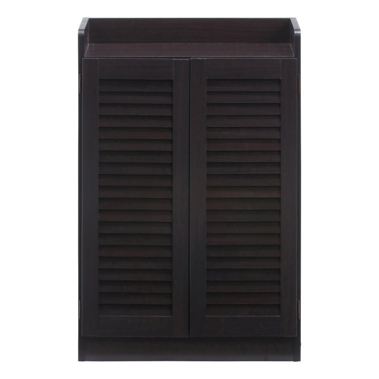 シューズボックス おしゃれ ルーバー付き 靴箱 玄関収納 幅60×奥行33.5×高さ90cm ブラウン シューズボックス おしゃれ ルーバー付き 靴箱 玄関収納 幅60×奥行33.5×高さ90cm ブラウン