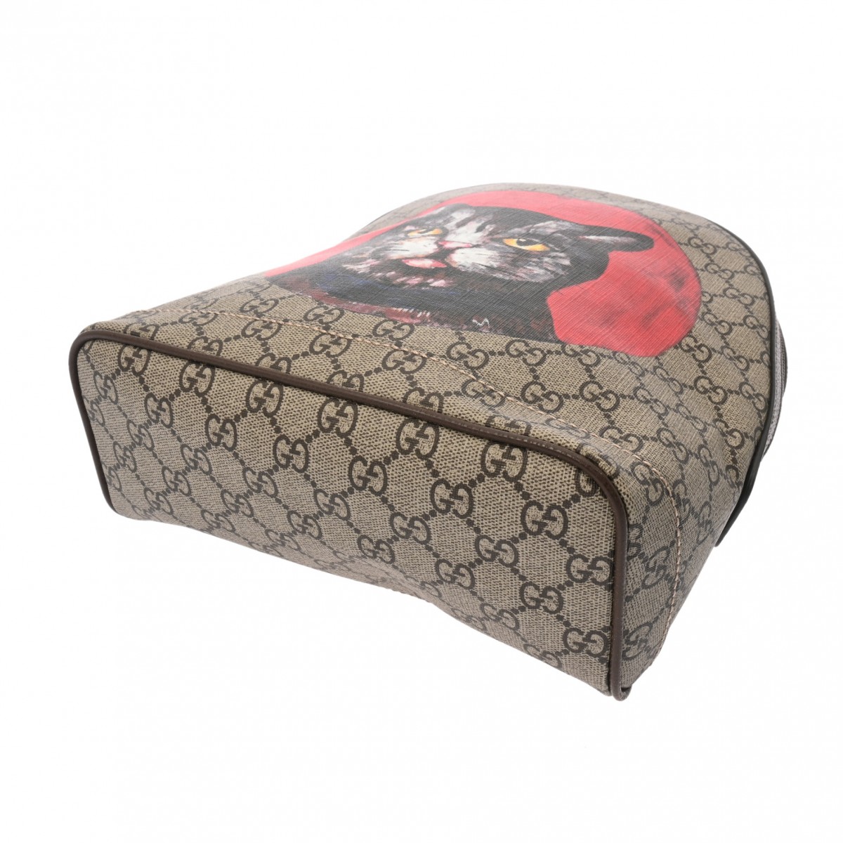 GGスプリーム ミスティックキャット バックパック グレージュ系 495621 ユニセックス GGスプリームキャンバス リュック・デイパック Aランク 中古 銀蔵