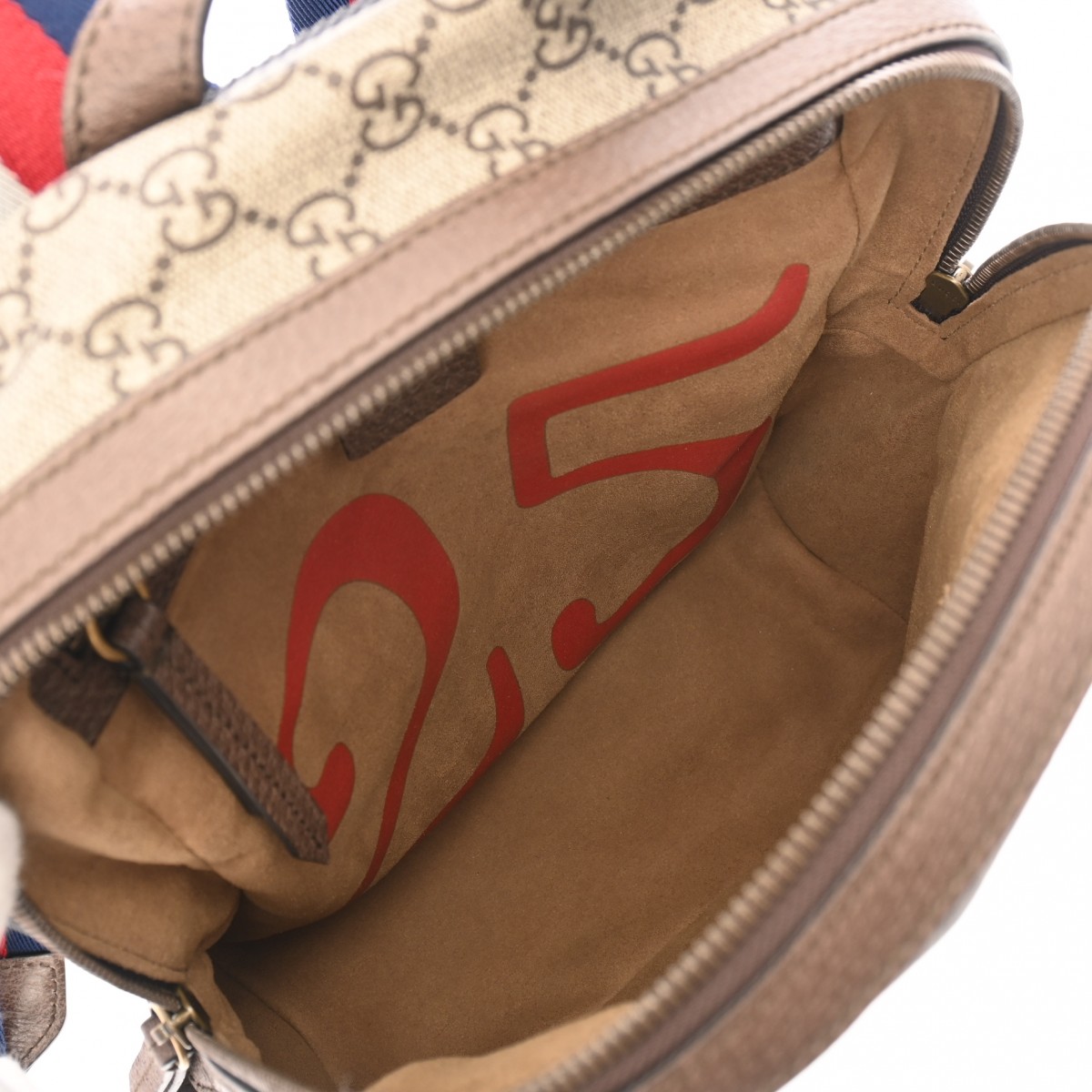 GGスプリーム ミスティックキャット バックパック グレージュ系 495621 ユニセックス GGスプリームキャンバス リュック・デイパック Aランク 中古 銀蔵