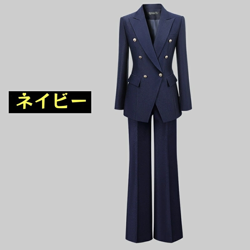 ラストチャンス上質 高級感 ファッション レディーススーツ 長袖上着 ロングパンツ ワイドパンツ 2点セット S/M/L/XL/2XL 背広トップス ジャケット ズボン 通勤 職業服 紳士服 高品質 ラストチャンス上質 高級感 ファッション レディーススーツ 長袖上着 ロングパンツ ワイドパンツ 2点セット S/M/L/XL/2XL 背広トップス ジャケット ズボン 通勤 職業服 紳士服 高品質