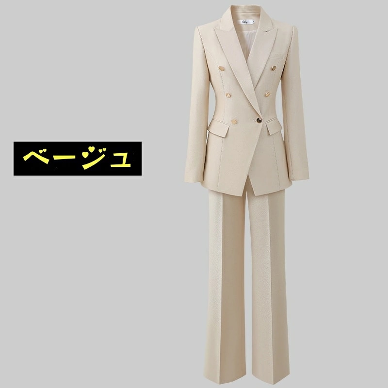 ラストチャンス上質 高級感 ファッション レディーススーツ 長袖上着 ロングパンツ ワイドパンツ 2点セット S/M/L/XL/2XL 背広トップス ジャケット ズボン 通勤 職業服 紳士服 高品質 ラストチャンス上質 高級感 ファッション レディーススーツ 長袖上着 ロングパンツ ワイドパンツ 2点セット S/M/L/XL/2XL 背広トップス ジャケット ズボン 通勤 職業服 紳士服 高品質