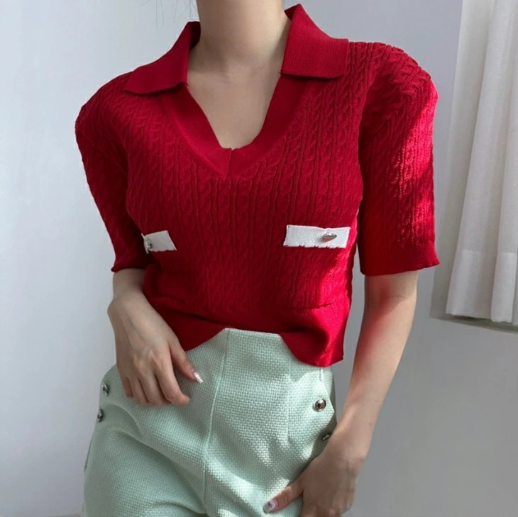 【2025新作 急速出荷】半袖 ニット セーター レディース 春 夏 トップス ラベル Vネック 半袖セーター 半袖トップス サマーニット ニットトップス カジュアル お洒落 韓国ファッション 【2025新作 急速出荷】半袖 ニット セーター レディース 春 夏 トップス ラベル Vネック 半袖セーター 半袖トップス サマーニット ニットトップス カジュアル お洒落 韓国ファッション