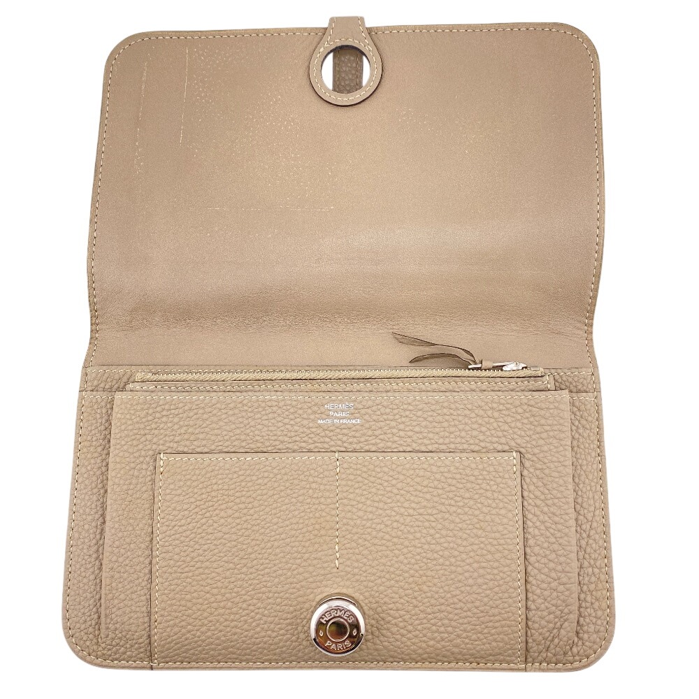 ドゴンGM レザー 長財布 ベージュ ユニセックス ブランド