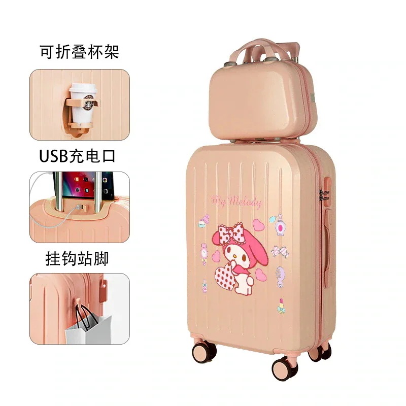 工ガ割-激壳れ人気商品多機能スーツケースサンリオ玉桂犬漫画模様プリントスーツケース軽量静音学生スーツケース 工ガ割-激壳れ人気商品多機能スーツケースサンリオ玉桂犬漫画模様プリントスーツケース軽量静音学生スーツケース