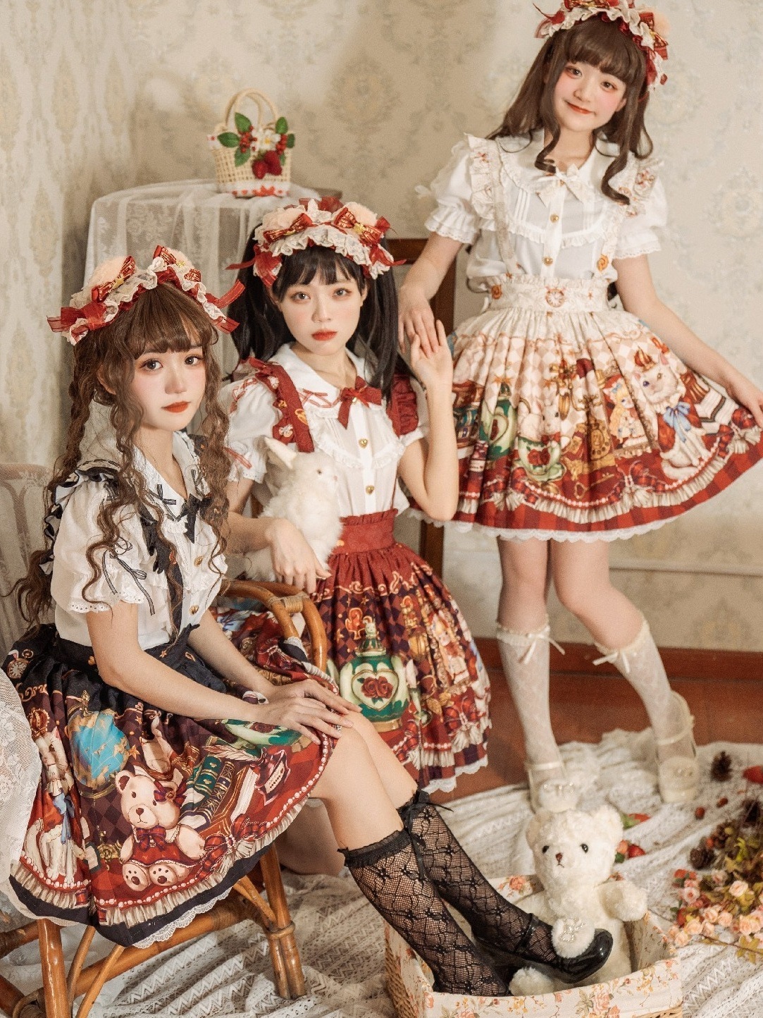 ロリータクラウンベアSKキュートで優しい女の子ゆったり日常ロリータメイド服 ロリータクラウンベアSKキュートで優しい女の子ゆったり日常ロリータメイド服