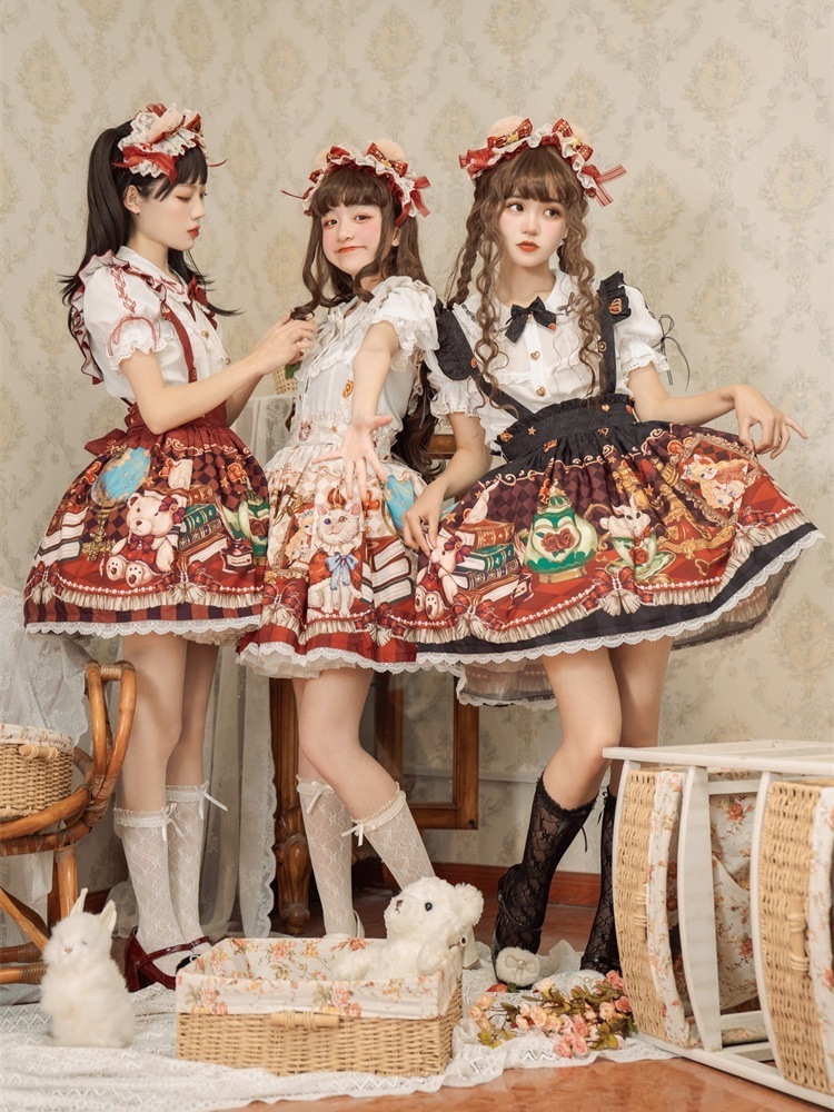 ロリータクラウンベアSKキュートで優しい女の子ゆったり日常ロリータメイド服 ロリータクラウンベアSKキュートで優しい女の子ゆったり日常ロリータメイド服