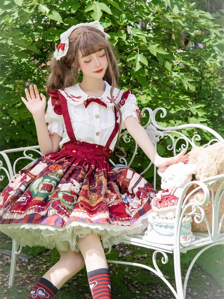 ロリータクラウンベアSKキュートで優しい女の子ゆったり日常ロリータメイド服 ロリータクラウンベアSKキュートで優しい女の子ゆったり日常ロリータメイド服